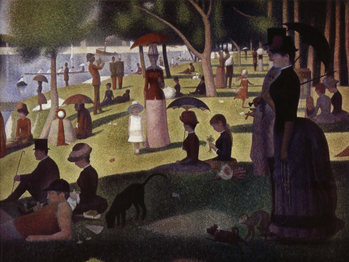 en sondagseftermiddag pa on la grande jatte